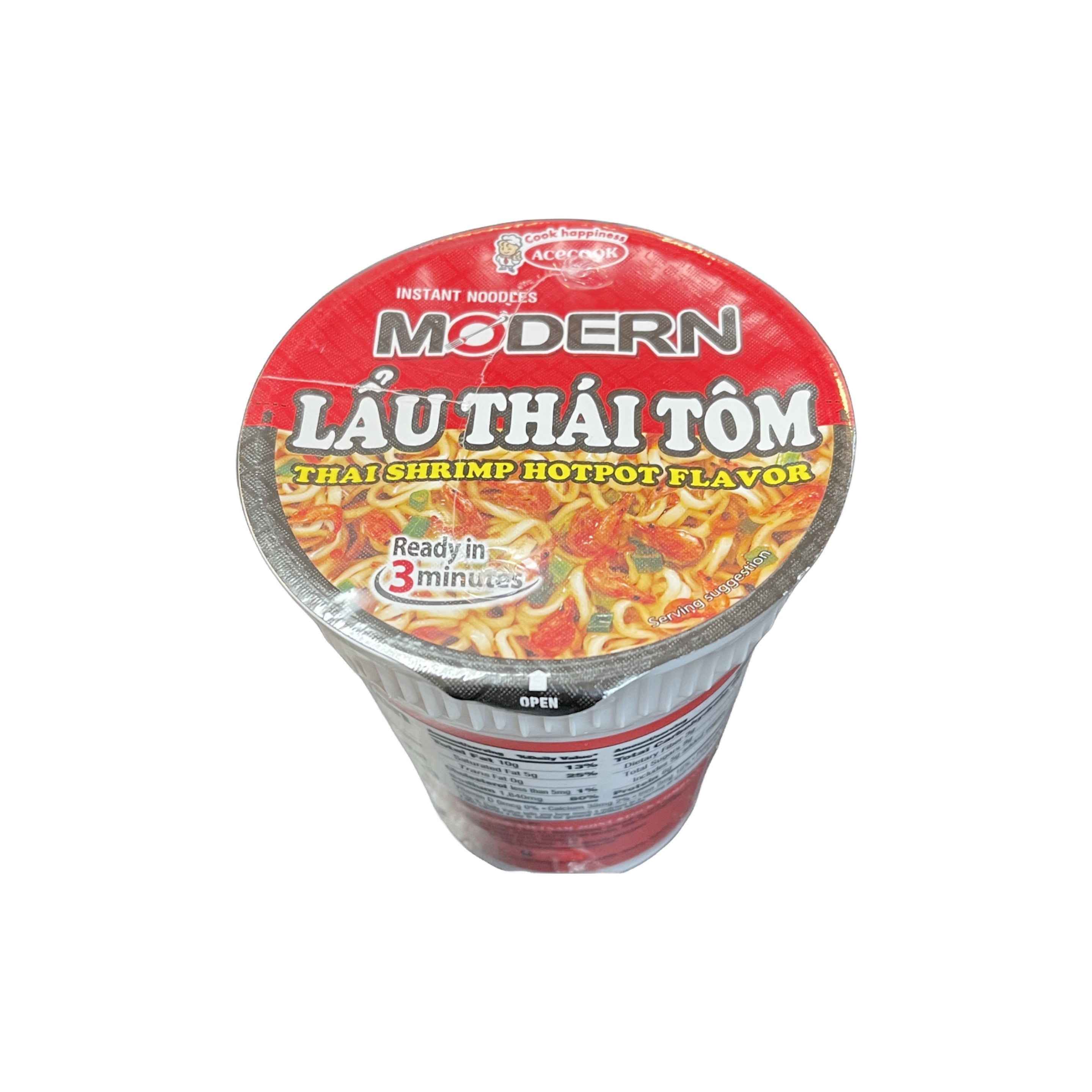 Acecook Modern Lau Thai Tom Thai Shrimp Hot Pot Flavor Ready In 3 Min Net Wt 67g 2 4 Oz