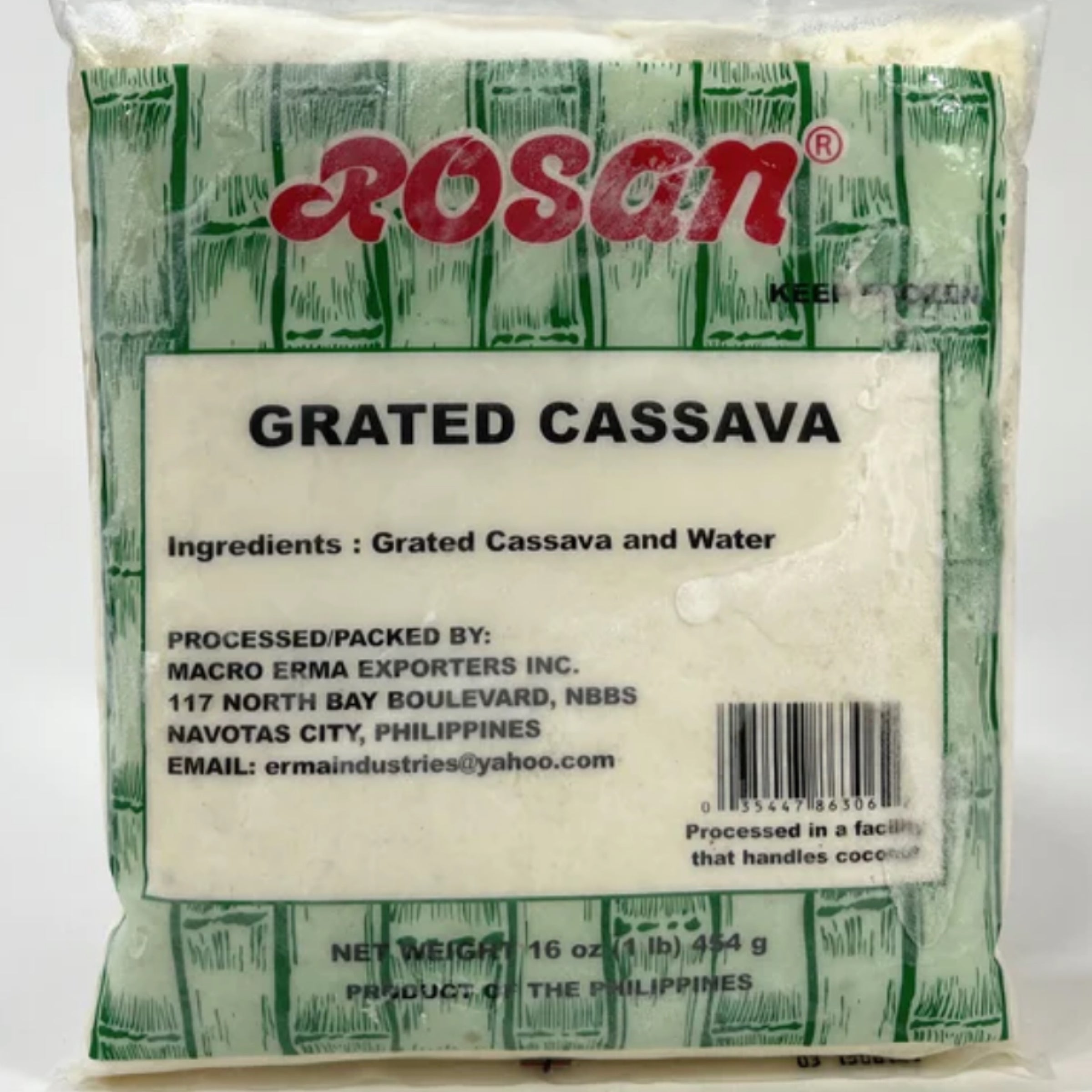 Rosan Frozen Grated Cassava 16 oz (454g) | Kyla's Asian Market 307